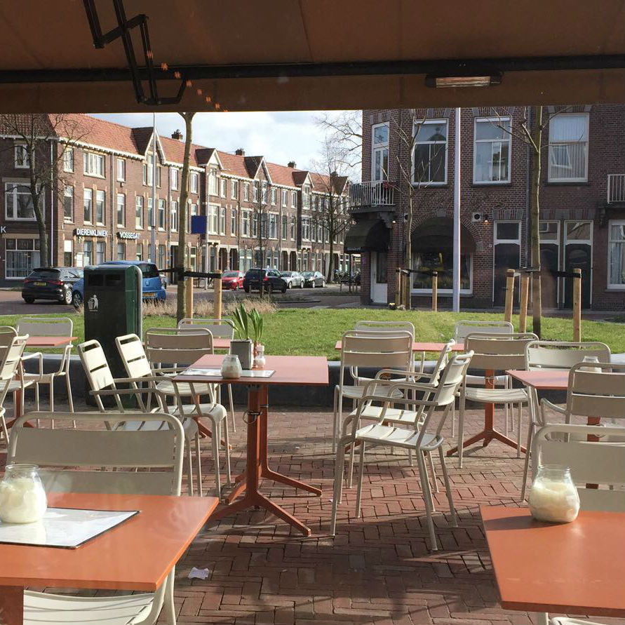 Op het terras